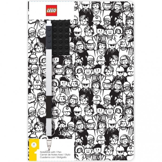 Книга для записей LEGO ICONIC «MINIFIGURE» (96 листа, линейка) 52379L 1649732