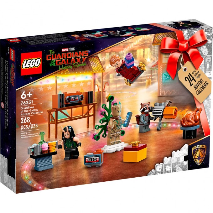 Конструктор детский LEGO MARVEL АДВЕНТ КАЛЕНДАРЬ СТРАЖЕЙ ГАЛАКТИКИ 76231