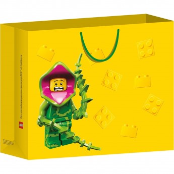 Пакет подарочный LEGO «ЦВЕТОК» 50*60, желтый (большой) BagL_yellow_flower