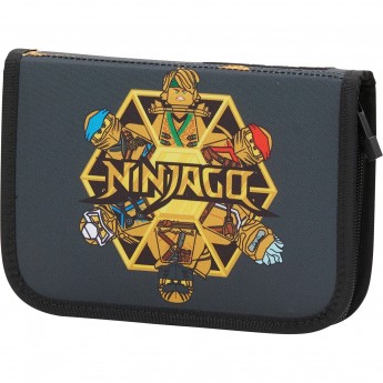 Пенал на молнии LEGO NINJAGO «TEAM GOLDEN», с наполнением Ninjago 20085-2204